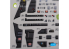 Kelik Decals 3D K72120 Décalcomanies 3D intérieur Mirage 2000D pour kit ModelSvit 1/72