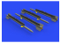 Eduard kit d'amelioration brassin 672237 Missiles R-3R pour MiG-21 Eduard 1/72