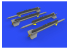 Eduard kit d'amelioration brassin 672237 Missiles R-3R pour MiG-21 Eduard 1/72