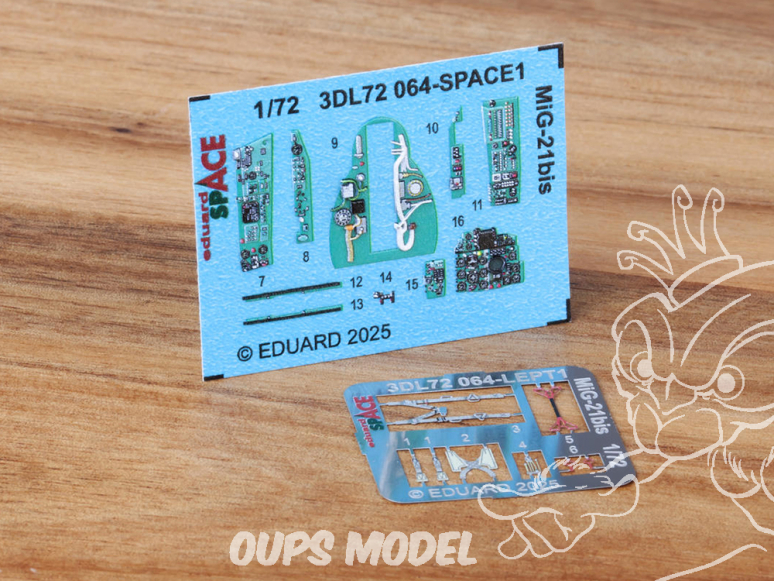 Eduard Space décalques 3D 3DL72064 MiG-21bis Eduard 1/72