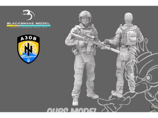 Blacksnake Model figurine UKR1/09-01 Soldat AZOV SF-01 1/9