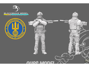 Blacksnake Model figurine UKR1/09-04 Soldat AZOV SF-04 1/9