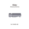 Gaahleri a&eacute;rographe 41215 Curseur pour GHAD-68 Advanced Series