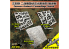 Alexen Models AJ0023 Pochoir camouflage Allemand à points ondulés clairs et ombrés Ardennes de la Forêt-Noire WWII Style C 1/35
