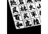 Alexen Models AJ0042 Pochoir texte d'armure kanji japonais de corps de Gundam 53 caractères chinois MG dédié HG