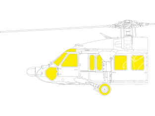 Eduard Express Mask EX1122 UH-60A TFace Icm 1/48