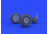 Eduard kit d'amelioration avion brassin 648110 Roues MiG-21PFM Eduard 1/48