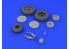 Eduard kit d'amelioration avion brassin 648110 Roues MiG-21PFM Eduard 1/48