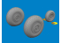 Eduard kit d'amelioration avion brassin 6481105 Roues B-26G Icm 1/48