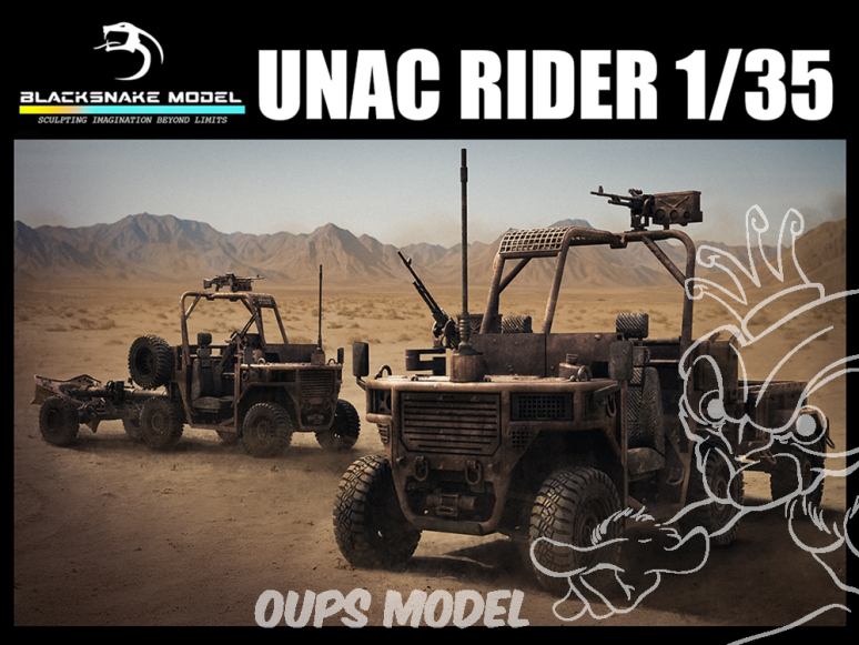 Blacksnake Model maquette militaire UNAC_01 Rider Unac Fradier 1/35