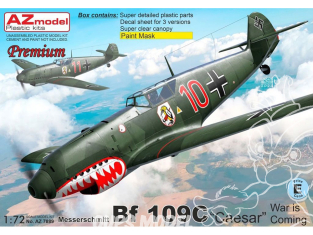 AZ Model Kit avion AZ7889 Messerschmitt Bf 109C César La guerre approche 1/72