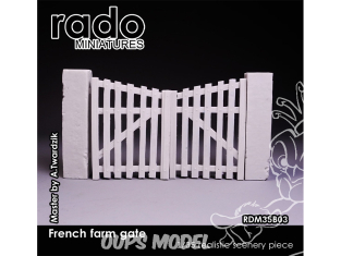 Rado miniatures RDM35B03 Portail de ferme Française 1/35