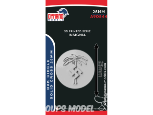 Dynamo models Insigne A90544-25 DAK circle Solid Cross 25mm