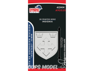 Dynamo models Insigne A90525-40 25th SS Grenadier Division "Hunyadi" 40mm