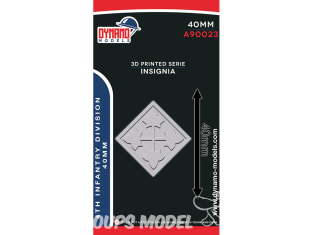 Dynamo models Insigne A90023-40 4th Infantry Division 40mm