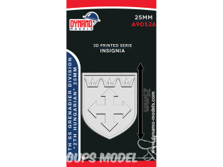 Dynamo models Insigne A90526-25 26th SS Grenadier Division "2th Hungarian" 25mm