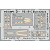 EDUARD photodecoupe avion FE1540 Harnais m&eacute;tal Barracuda Trumpeter 1/48
