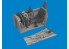 Eduard kit d'amelioration avion brassin Print 6481124 Cockpit avec siège Late P-40E Eduard 1/48