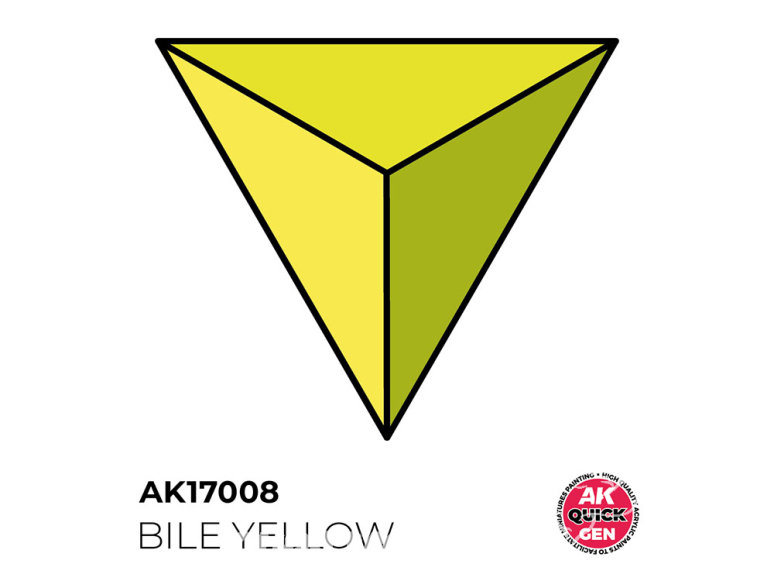 Ak interactive peinture acrylique 3G AK17008 BILE JAUNE QUICK GEN COLOR 18ml