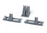 Eduard kit d'amelioration avion brassin Print 6481012 Racks bombes B-26B Icm 1/48