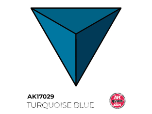 Ak interactive peinture acrylique 3G AK17029 BLEU TURQUOISE QUICK GEN COLOR 18ml