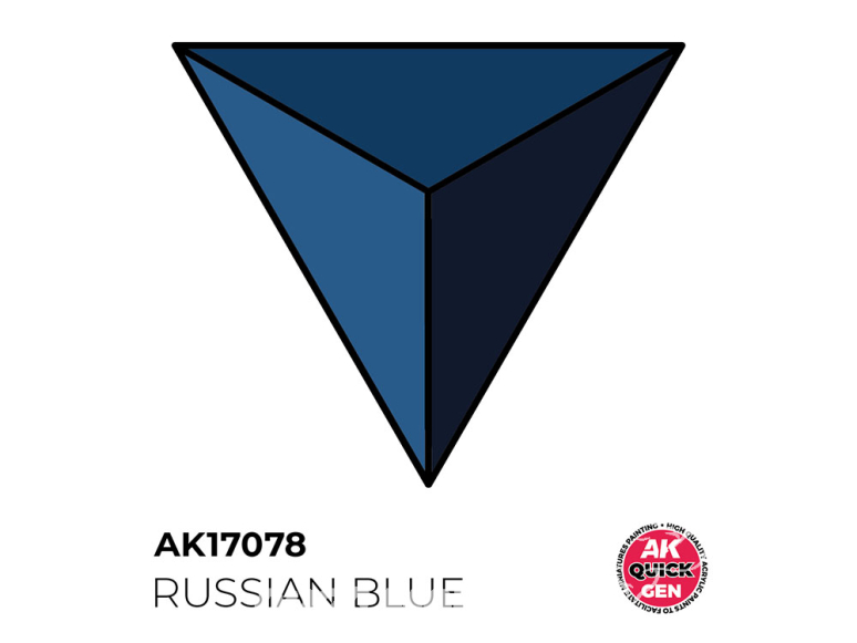 Ak interactive peinture acrylique 3G AK17078 BLEU RUSSE QUICK GEN COLOR 18ml