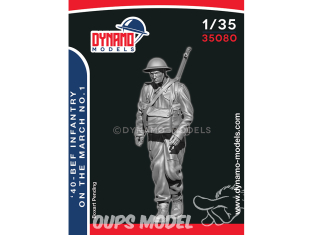 Dynamo models figurine 35080 Fantassin BEF en marche 1940 No.1 1/35