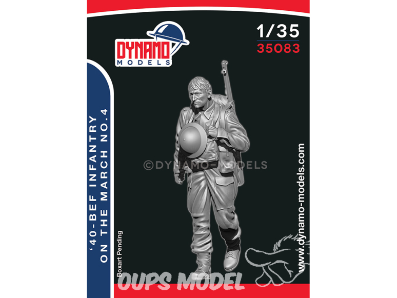 Dynamo models figurine 35083 Fantassin BEF en marche 1940 No.4 1/35