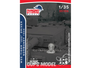 Dynamo models figurine 35106 Waffen SS Tiger "222" 1944 - Tankiste No.4 Conducteur 1/35