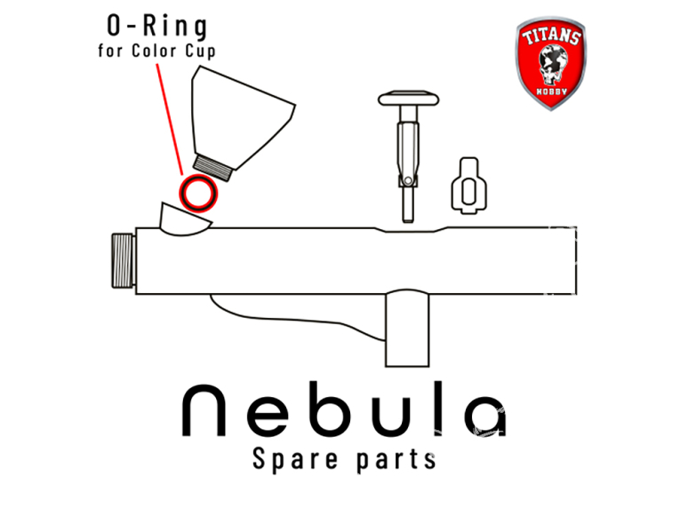Titans Hobby pièce aérographe TTH058-06 Joint de godet Nebula