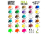Green Stuff 13350 Set d'encres acryliques Transparent Transparent Shades 4 pots
