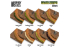 Green Stuff 13453 Bandes de gazon 12 mm Brun brûlé