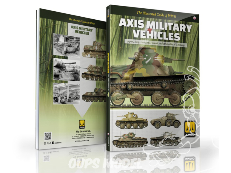 MIG Librairie 6308 Véhicules militaires de l'Axe WWII Guide illustré en Anglais
