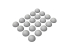 Green Stuff 13497 Demi-boules en mousse EVA 30mm pack x20