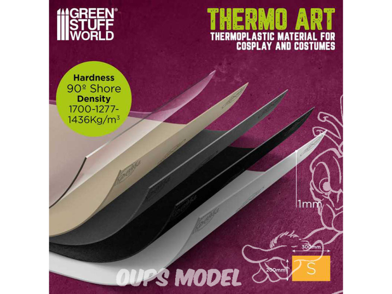 Green Stuff 14115 ThermoArt Black Art 200x300 mm S