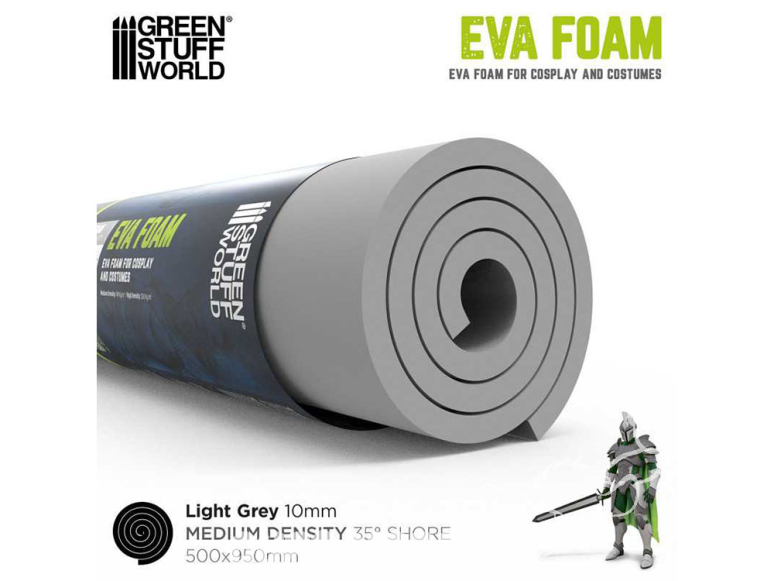 Green Stuff 13283 Mousse EVA 10mm - densité moyenne