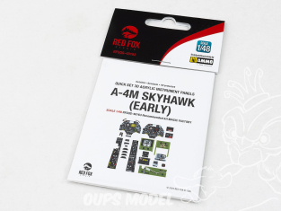 Red Fox Studio Tableaux de bord 3D avion RFQS-48163 A-4M Skyhawk (Early) Magic Factory 1/48
