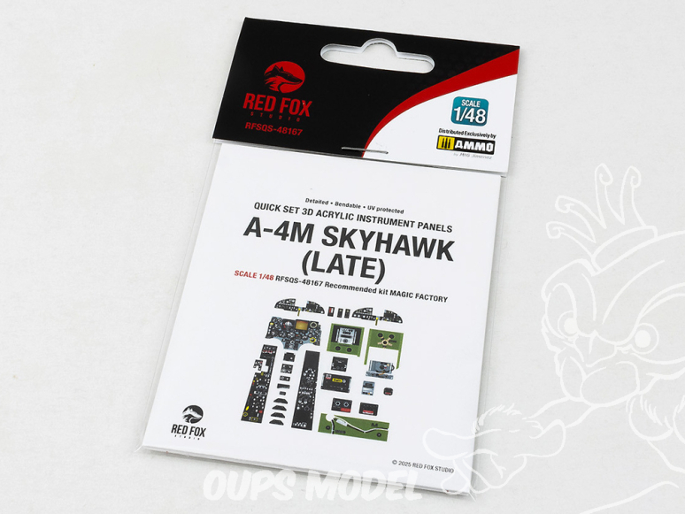 Red Fox Studio Tableaux de bord 3D avion RFQS-48167 A-4M Skyhawk (Late) Magic Factory 1/48