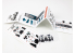 Red Fox Studio Tableaux de bord 3D avion RFQS-48188 JAS-39B Gripen Kitty Hawk 1/48
