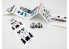Red Fox Studio Tableaux de bord 3D avion RFQS-48202 JAS-39D Gripen Kitty Hawk 1/48