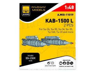 Ammo Mig Paveway Models A.MIG-11019 KAB-1500 L x2 1/48