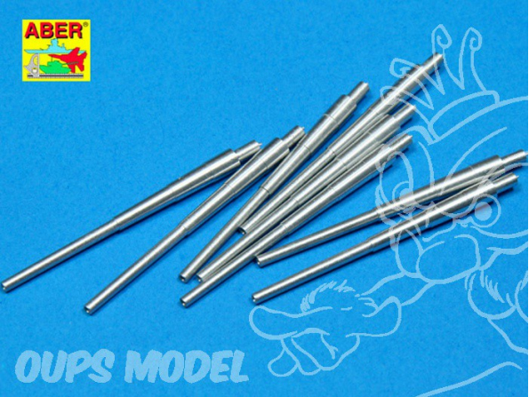 Aber 350L11 Set de futs de canons 380mm pour Bismarck et Tirpitz 1/350
