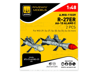 Ammo Mig Paveway Models A.MIG-11039 R-27ER AA-10 ALAMO C x2 1/48