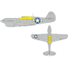 Eduard Express Mask EX1134 P-40N Insigne national US Eduard 1/48
