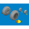 Eduard kit d'amelioration avion brassin 6481135 Roues Cross tread P-40N Eduard 1/48