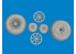 Eduard kit d'amelioration avion brassin 6481135 Roues Cross tread P-40N Eduard 1/48