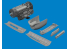 Eduard kit d'amelioration avion brassin Print 6481130 Moteur P-40N Eduard 1/48