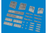 Eduard kit d'amelioration avion brassin Print 6481131 Gun bays (6 guns) P-40N Eduard 1/48