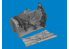 Eduard kit d'amelioration avion brassin Print 6481132 Cockpit P-40N Eduard 1/48