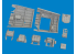 Eduard kit d'amelioration avion brassin Print 6481133 Compartiment radio P-40N Eduard 1/48